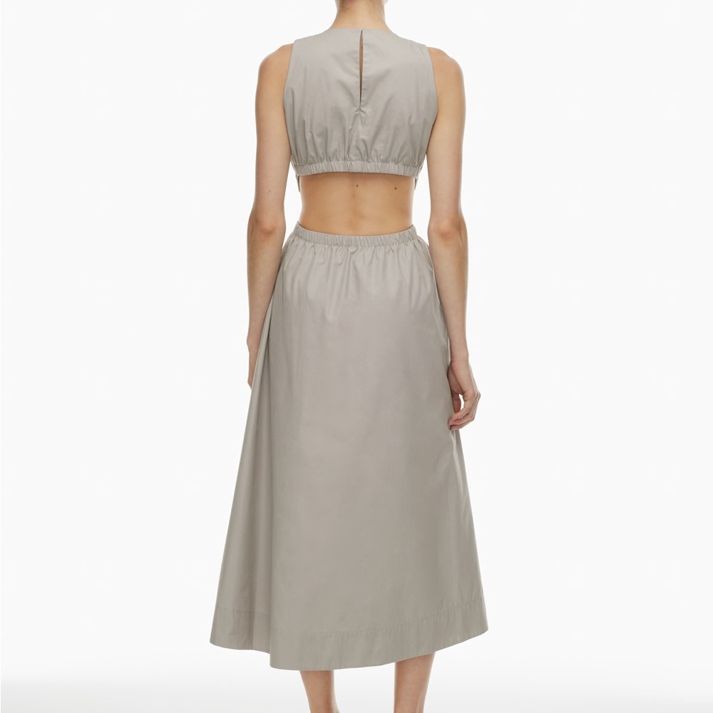 Aritzia Wilfred Cella Poplin Dress in Ashen - Picture 7 of 10